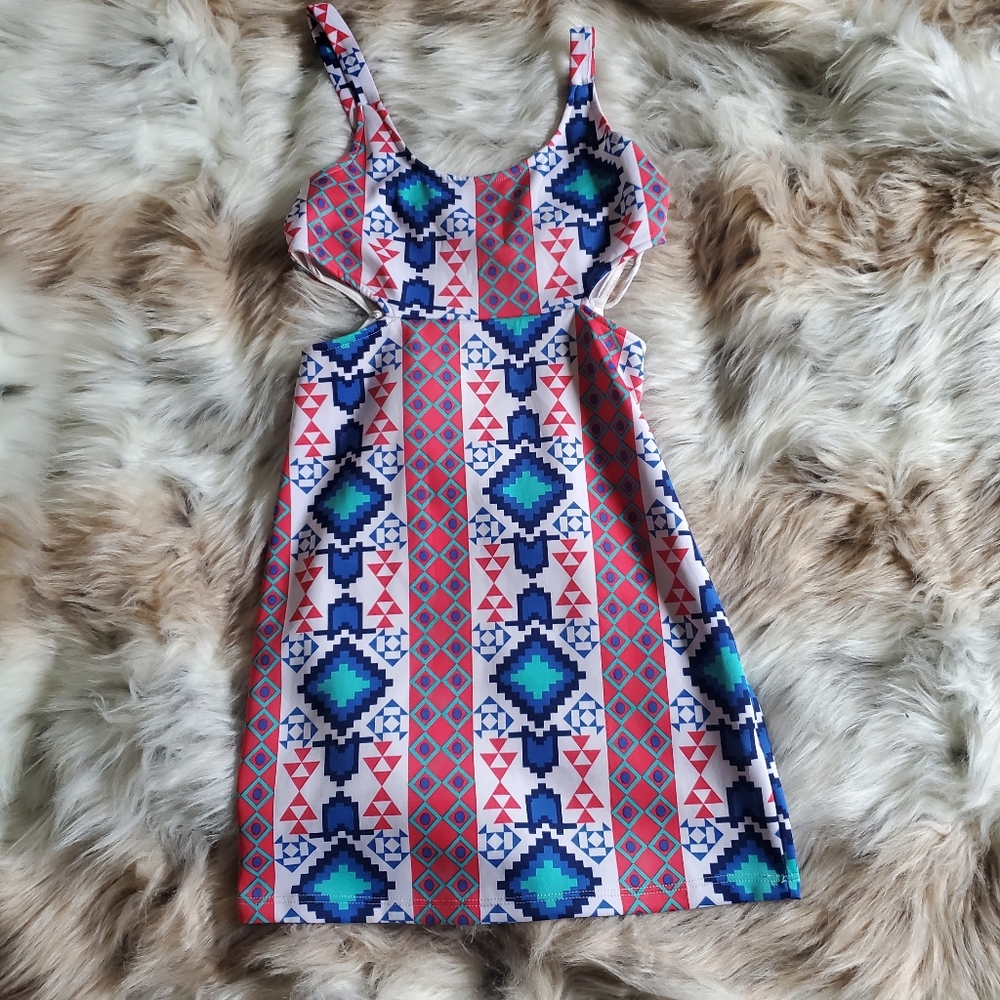 Geometric Print Dress